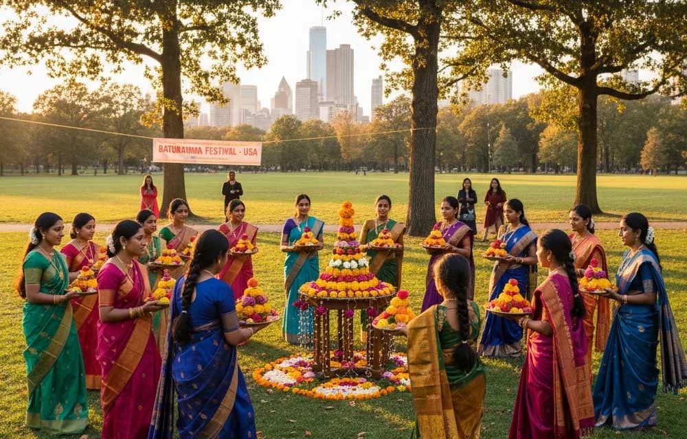 Bathukamma Across Borders: How the Diaspora Celebrates in the USA