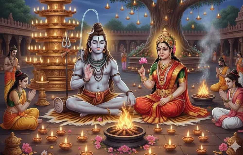The Story of Lord Shiva and Devi Parvati in Karthika Masam