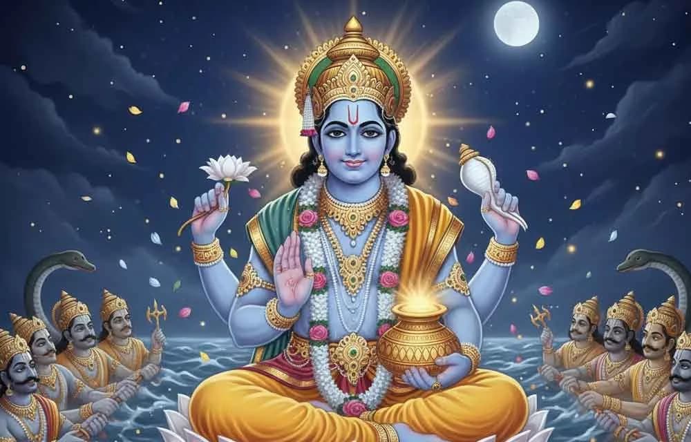 The Story of Lord Dhanvantari and the Origin of Dhanteras