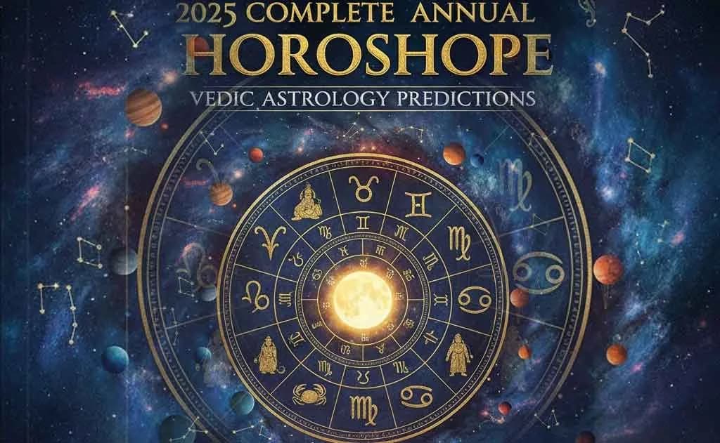 2025 Complete Annual Horoscope: Vedic Astrology Predictions by Moon Sign (Rashi) — Yearly