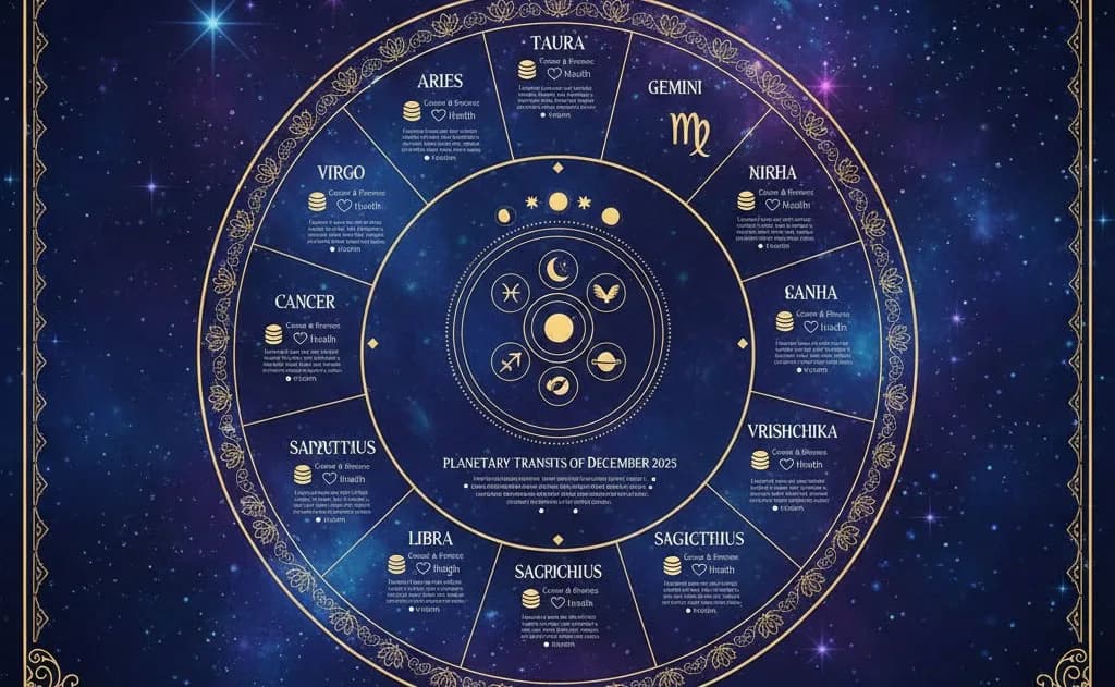 December 2025 Hindu Horoscope: Complete Monthly Rashifal for All Moon Signs — Monthly