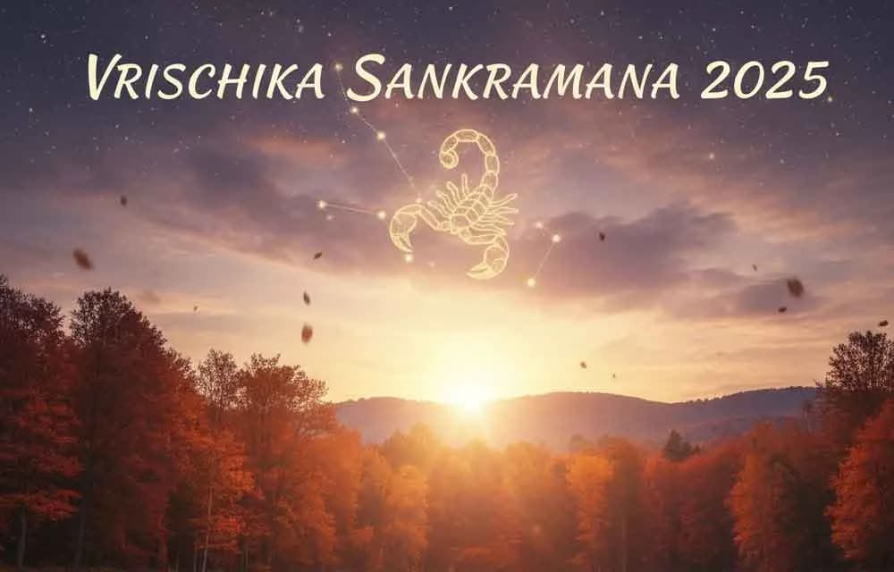 Vrischika Sankramana 2025: Complete Guide for USA Hindus – Story, Rituals, and Celebrations Across America