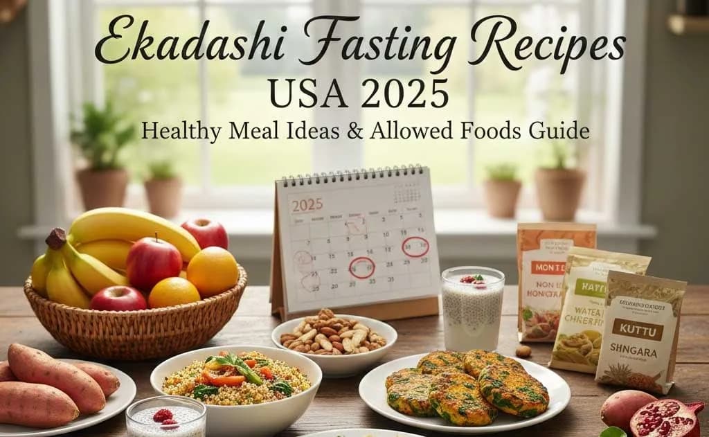 Ekadashi Fasting Recipes USA 2025: Healthy Meal Ideas & Allowed Foods Guide