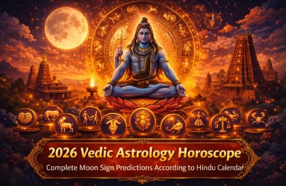 2026 Vedic Astrology Horoscope: Complete Moon Sign Predictions According to Hindu Calendar — Astrology