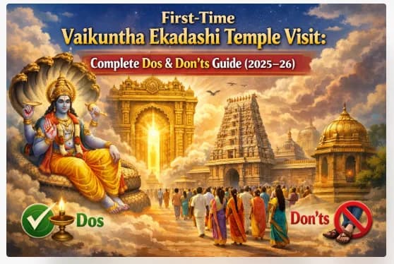 First-Time Vaikuntha Ekadashi Temple Visit: Complete Dos & Don’ts Guide (2025–26) — Festivals