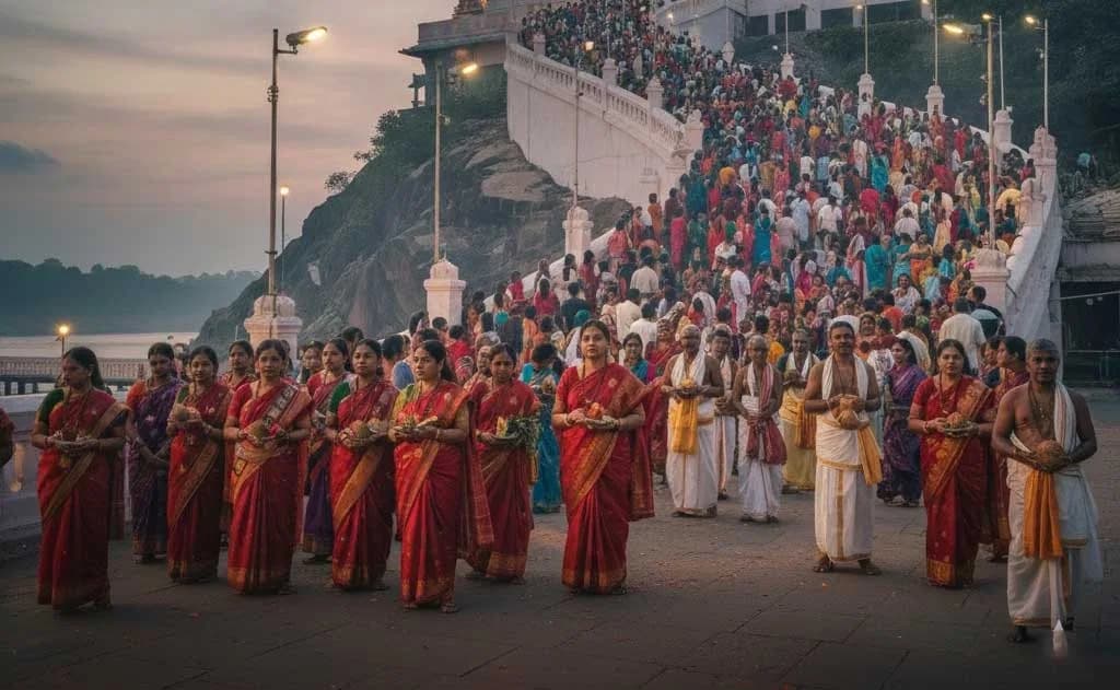 Bhavani Deeksha Viramana 2025 at Kanaka Durga Temple Vijayawada