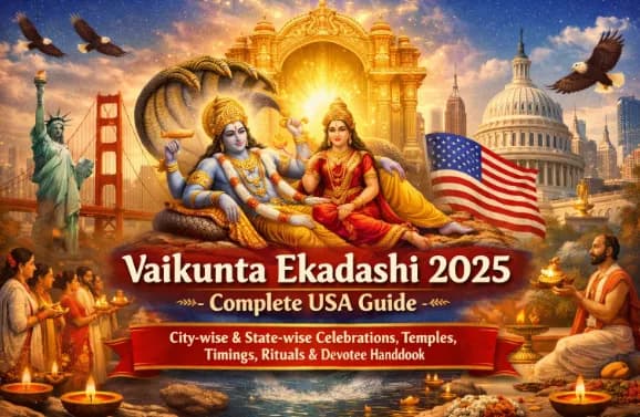 Vaikunta Ekadashi 2025 – Complete USA Guide: City-wise & State-wise Celebrations, Temples, Timings, Rituals & Devotee Handbook