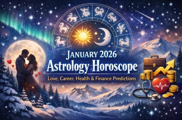 January 2026 Astrology Horoscope – Love, Career, Health & Finance Predictions