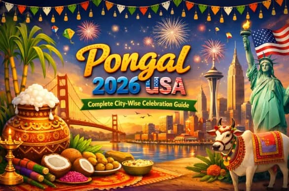 Pongal 2026 USA: Complete City-Wise Celebration Guide