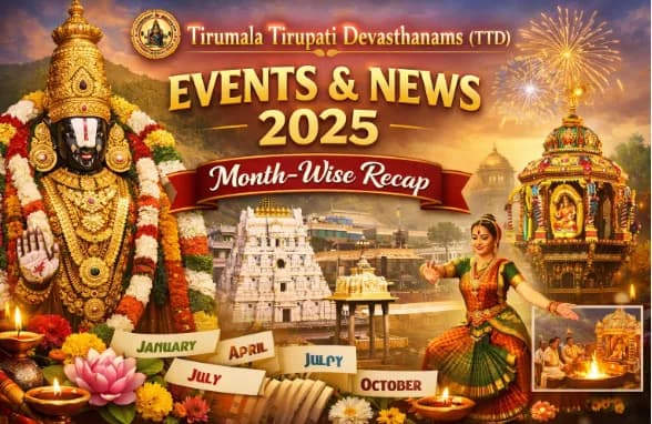 Tirumala Tirupati Devasthanams 2025: Complete Month-Wise Events & Updates — Events