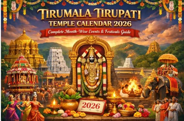 Tirumala Tirupati Temple Calendar 2026: Complete Month-Wise Events & Festivals Guide