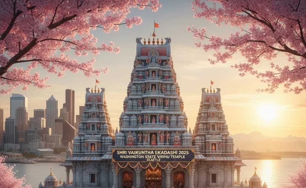 Vaikuntha Ekadashi 2025 in Seattle: Complete Vishnu Temple Guide for Washington State Hindus — USA