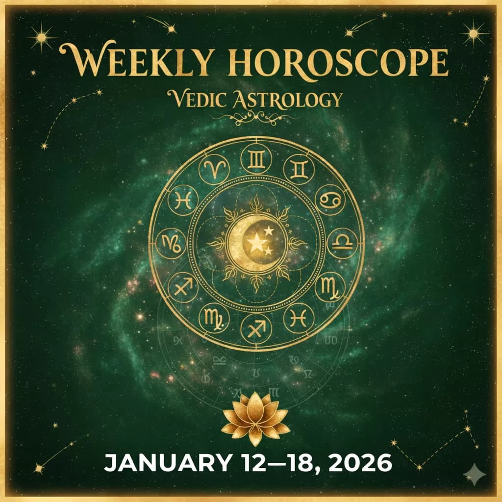 Weekly Horoscope in Vedic Astrology – January 12–18, 2026 — Astrology