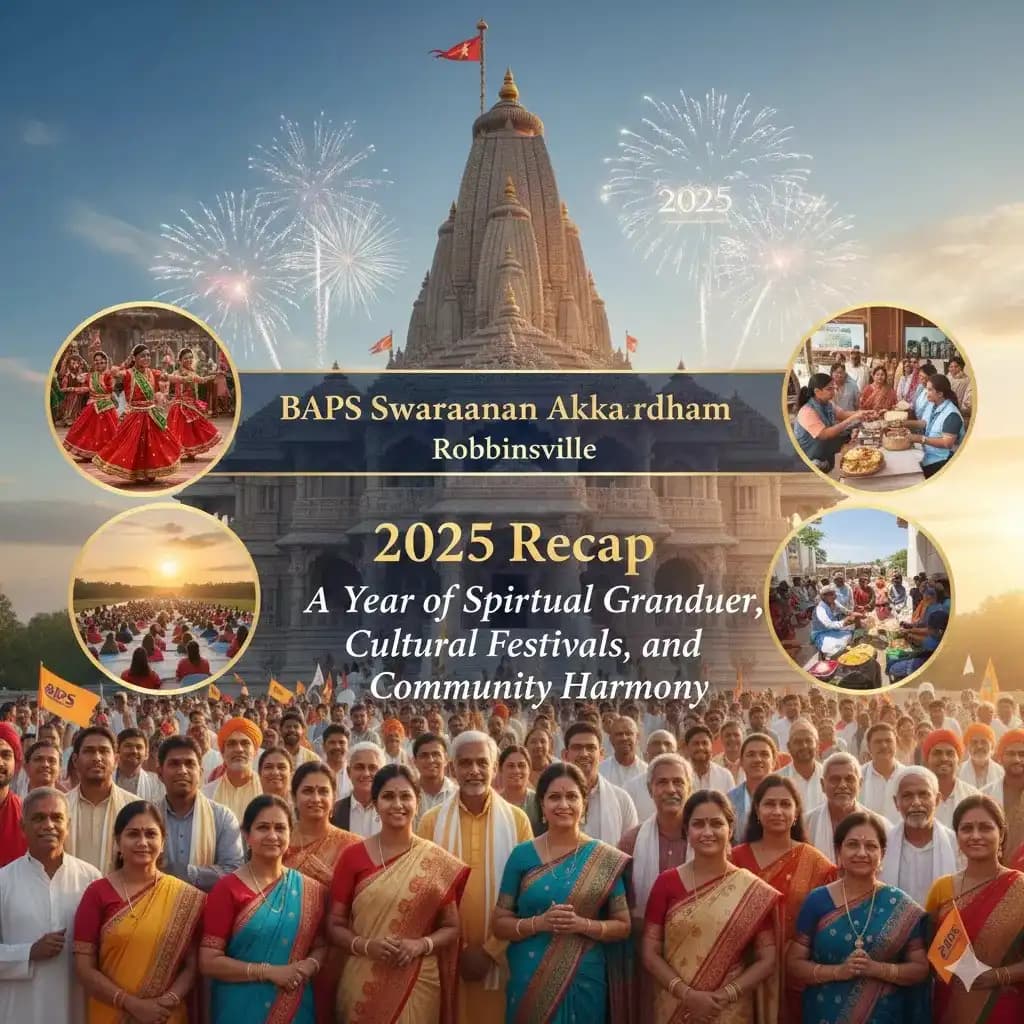 BAPS Swaminarayan Akshardham Robbinsville 2025 Recap: Spiritual Grandeur & Festivals — Spirituality