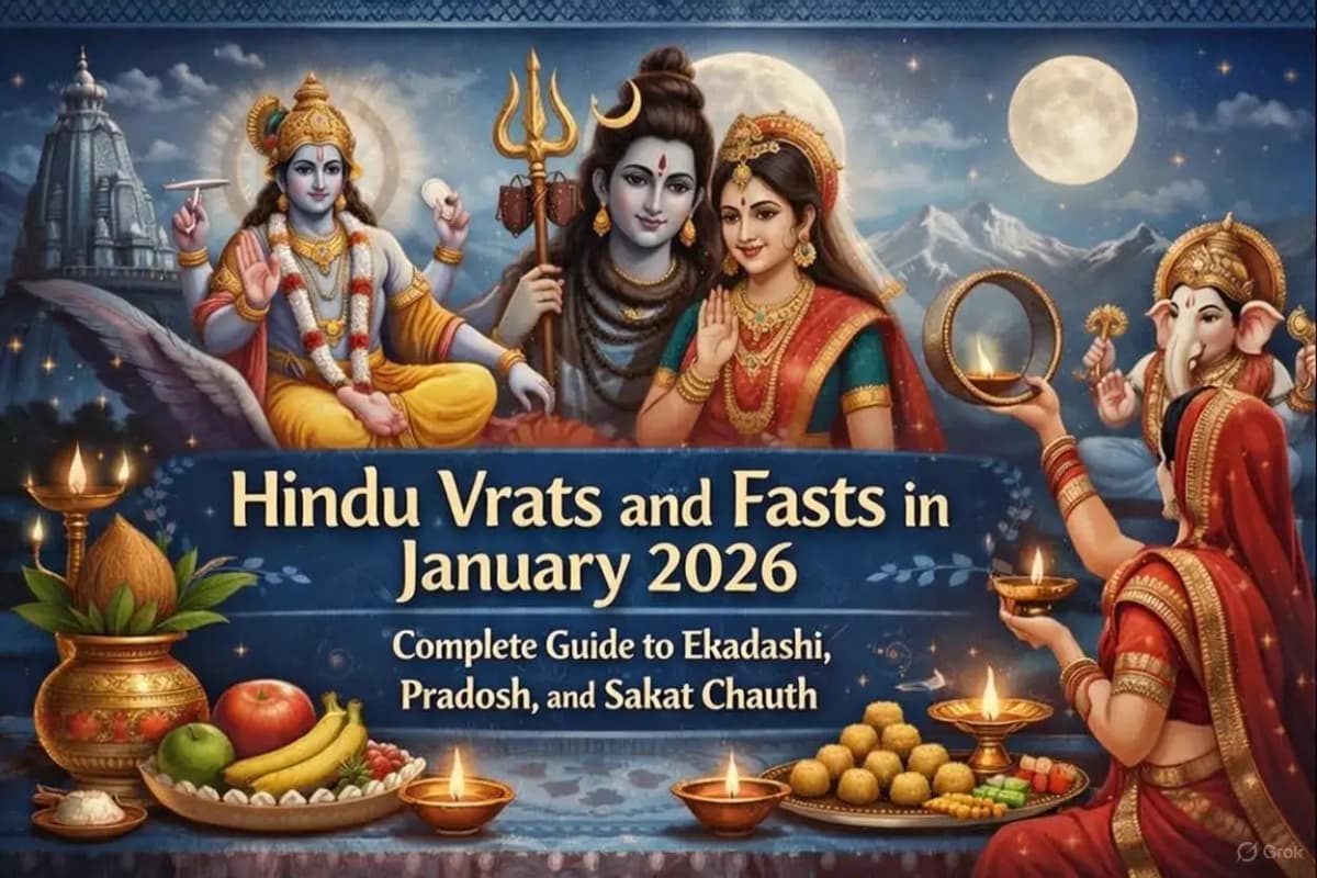 Hindu Vrats and Fasts in January 2026: Complete Guide to Ekadashi, Pradosh, and Sakat Chauth
