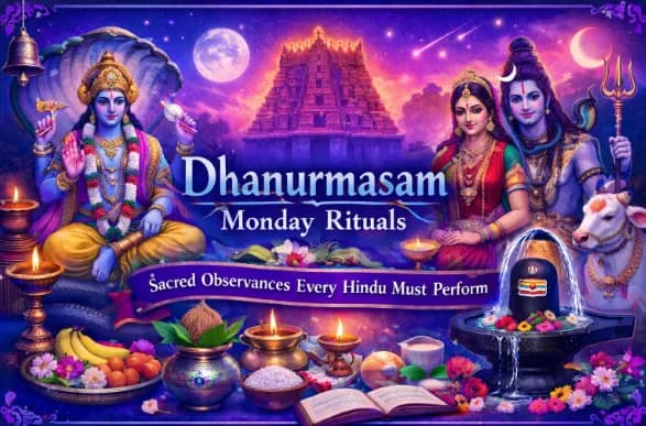 Dhanurmasam Monday Rituals: Sacred Observances Every Hindu Must Perform — Festivals