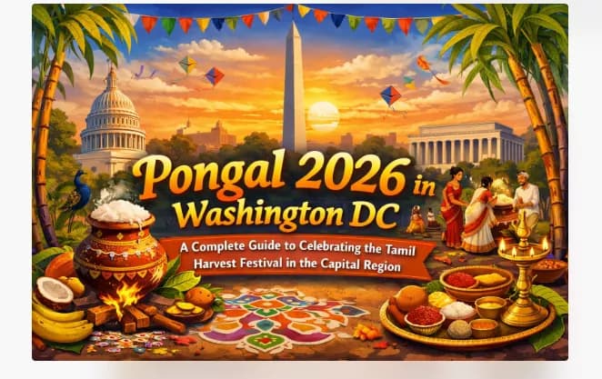 Pongal 2026 in Washington DC: A Complete Guide to Celebrating the Tamil Harvest Festival in the Capital Region