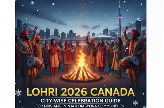Lohri 2026 in Canada: City-Wise Celebration Guide for NRIs and Punjabi Diaspora Communities — Festivals