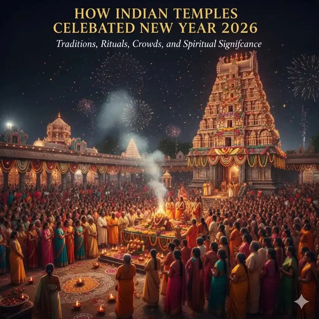 How Indian Temples Celebrated New Year 2026: Traditions, Rituals, Crowds, and Spiritual Significance