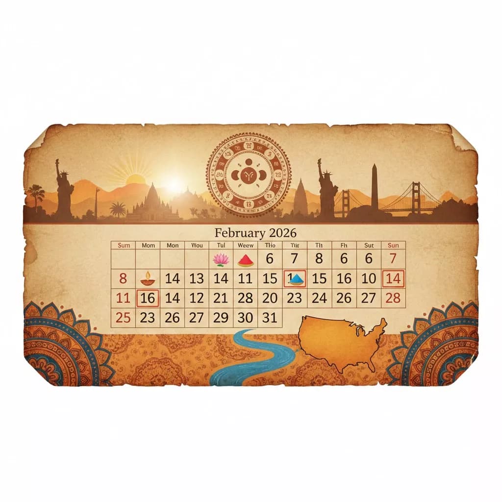 February 2026 Hindu Festivals USA: Phalguna Masam Guide — Festivals