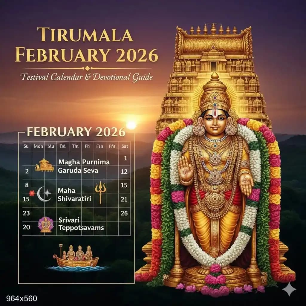 Tirumala February 2026 Festival Calendar & Devotional Guide — Festivals
