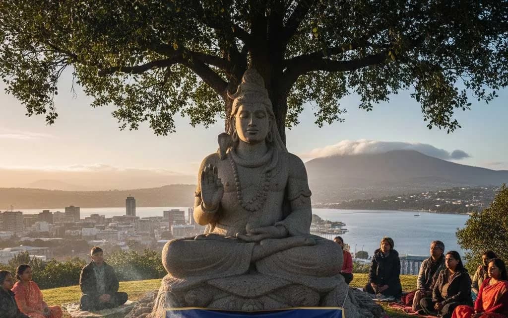 Hobart (Tasmania): Shiva as the Silent Witness of Nature and Inner Stillness