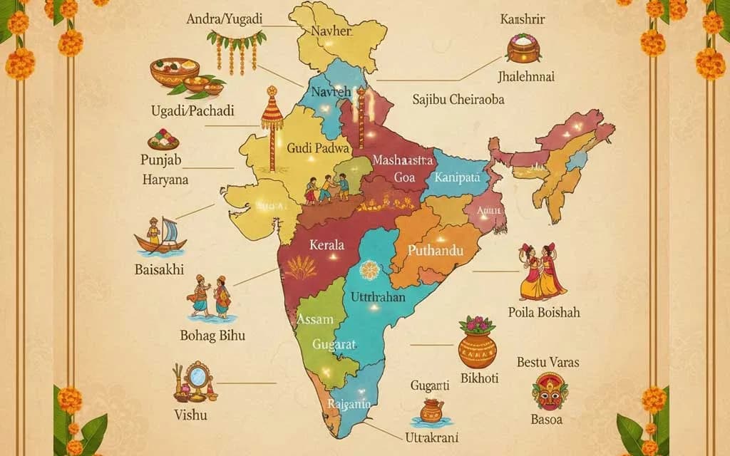 Hindu New Year Celebrations Across India: A Complete State-by-State Guide — Festivals