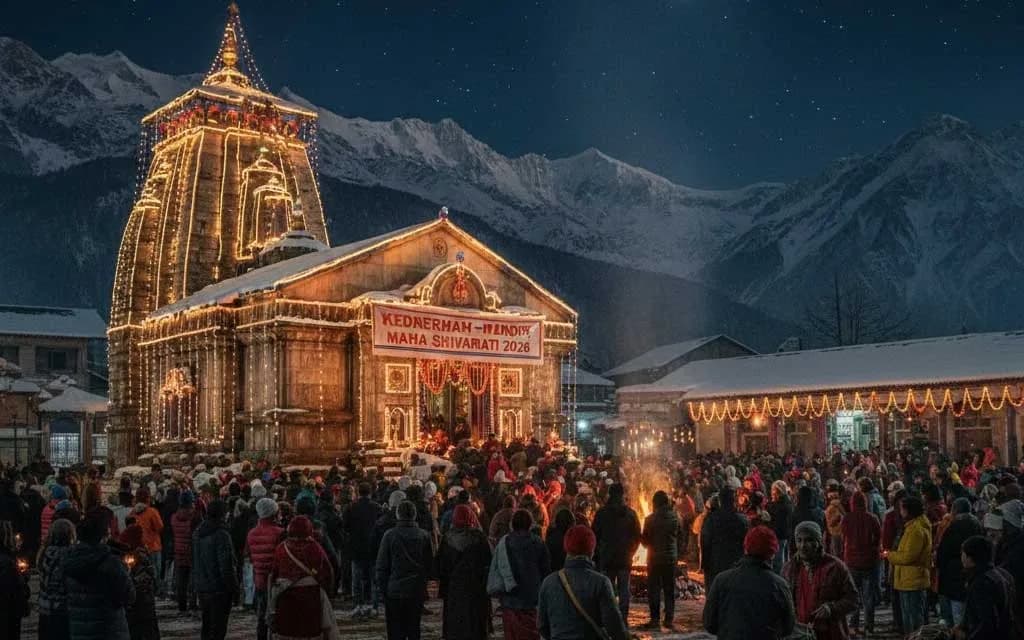 Kedarnath Temple – Maha Shivaratri 2026: Winter Seat Celebrations at Omkareshwar Temple, Ukhimath & Announcement of Summer Opening