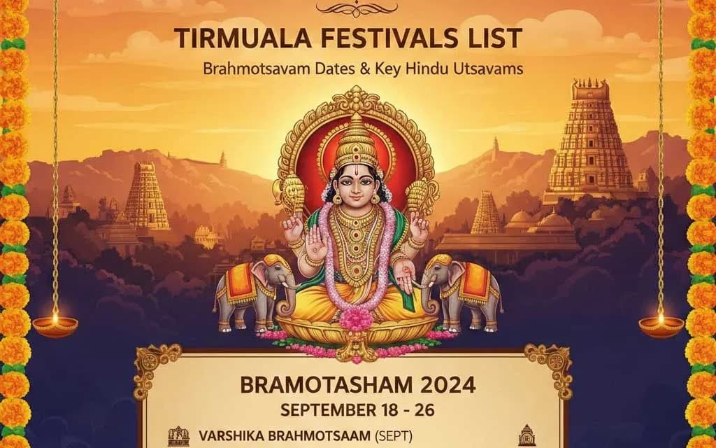 Tirumala Tirupati Festival Calendar 2026: Complete Guide to Lord Venkateswara Celebrations — Festivals