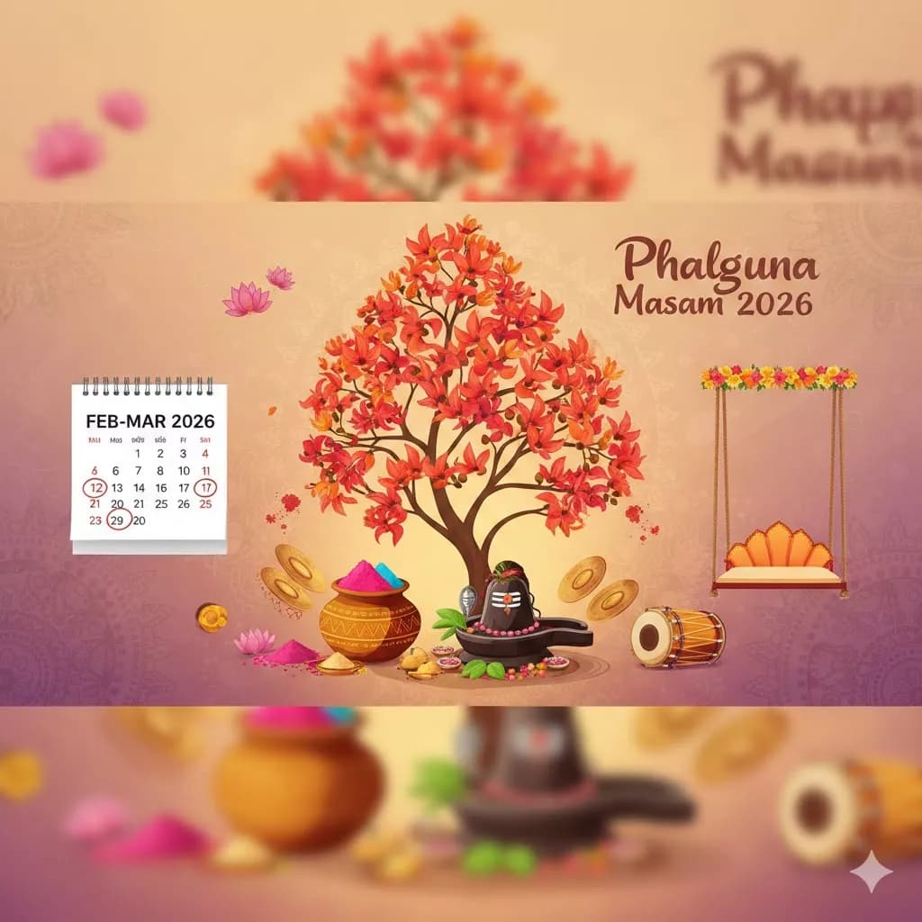 Phalguna Masam 2026 – Dates, Significance & Festivals — Festivals