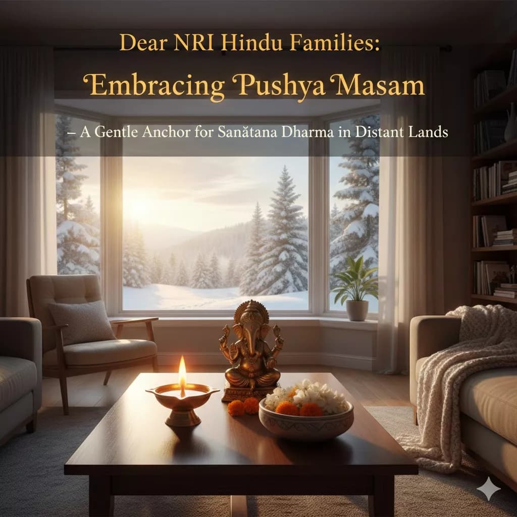 Dear NRI Families: Embracing Pushya Masam Abroad — Festivals