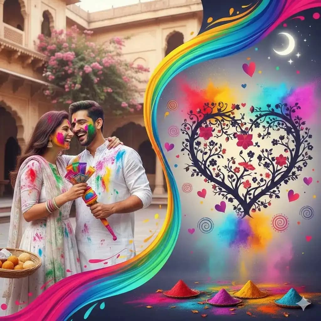 Happy Holi 2026 Wishes for Lovers: Romantic Shayari, Status & Special Messages for Girlfriend/Boyfriend