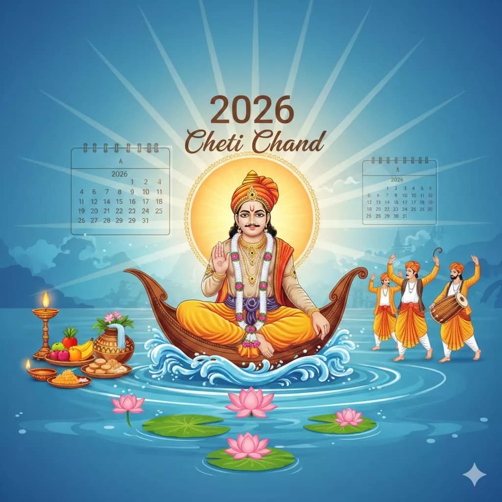 Cheti Chand 2026: Sindhi New Year Date, Jhulelal Puja, Rituals, Significance & Akho Teej Wishes — Festivals
