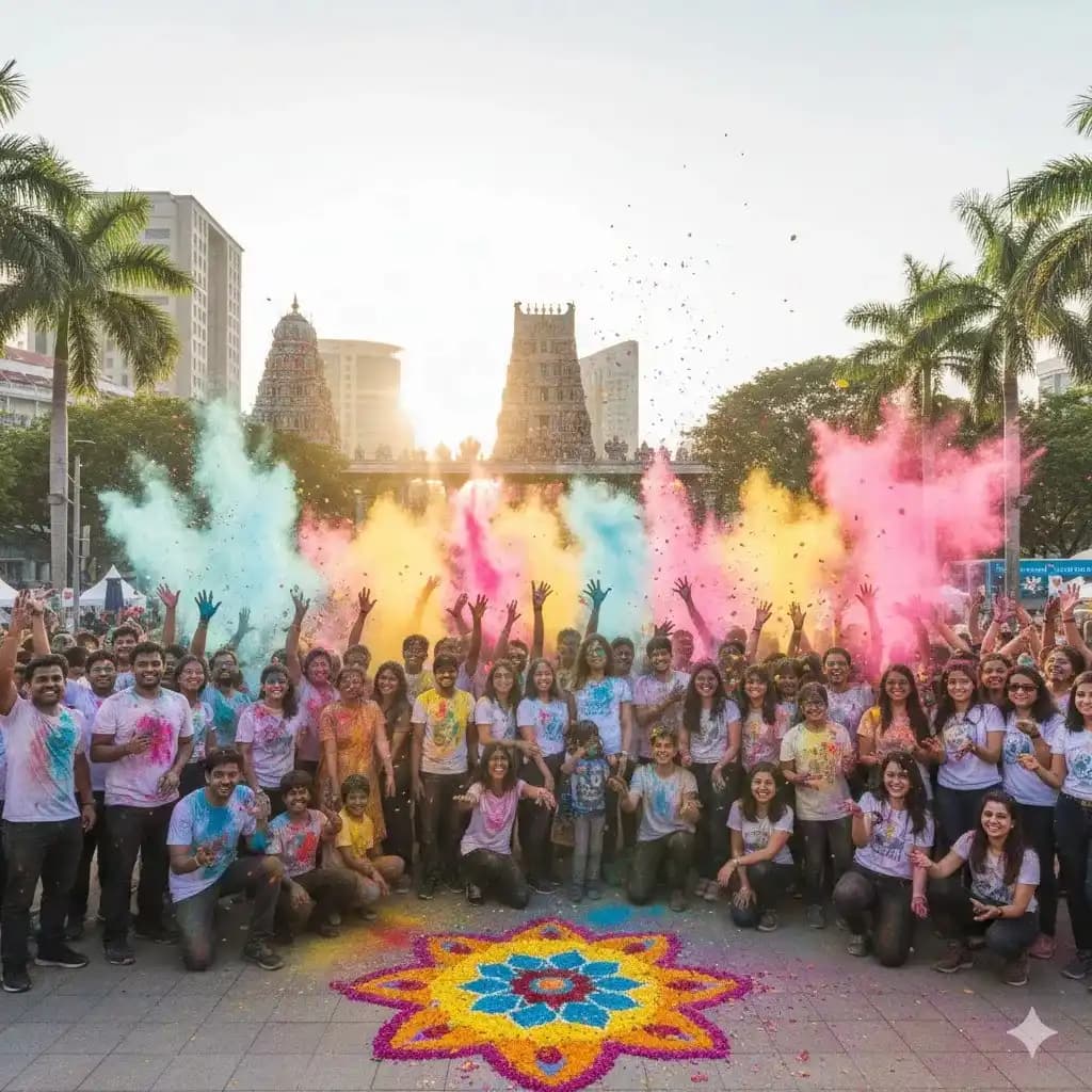 Holi 2026 Singapore: Complete Guide – Dates, Temples, Rang De Holi & Everything You Need to Know — Festivals