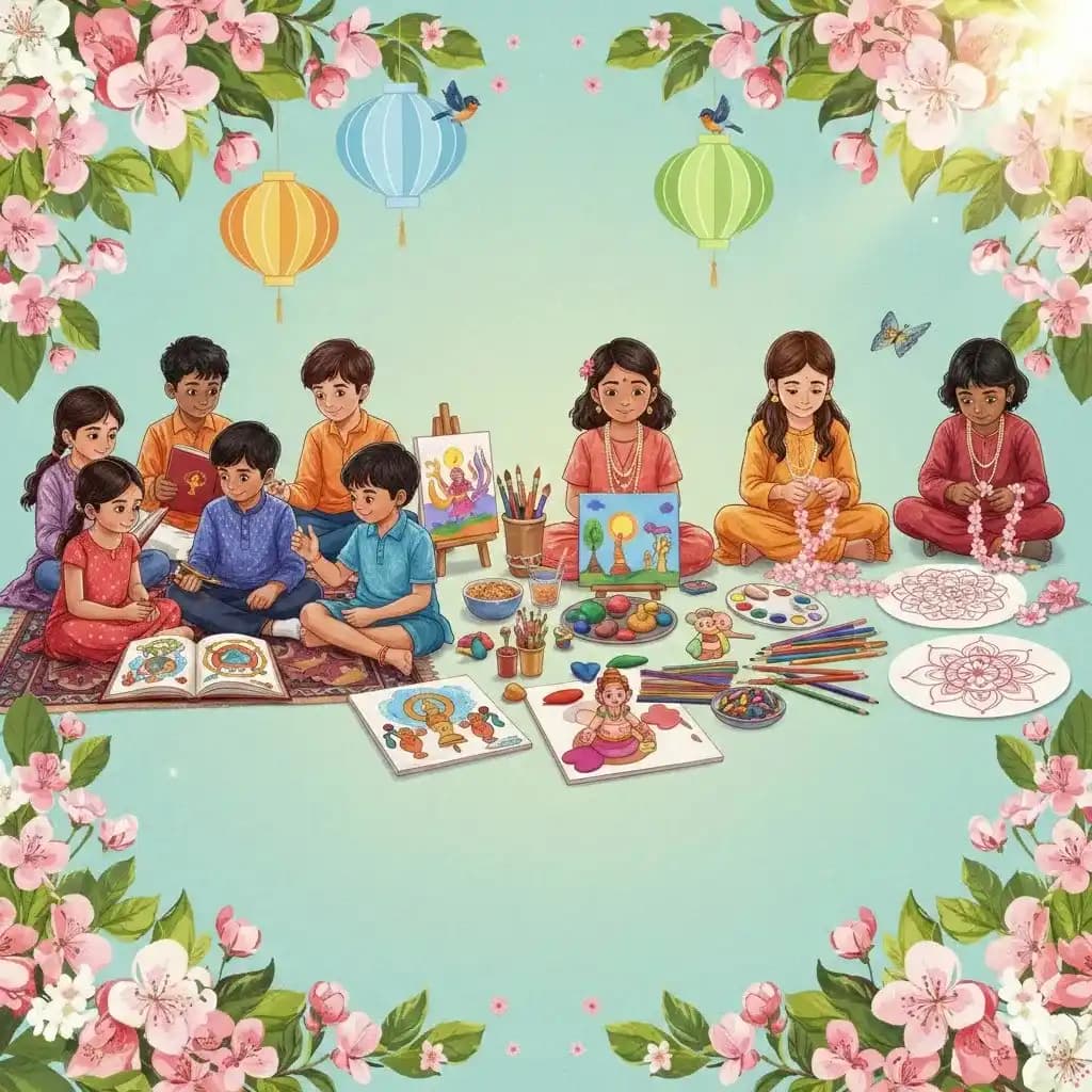 Kids' Devotional & Creative Activities for Chaitra Masam 2026 — Festivals