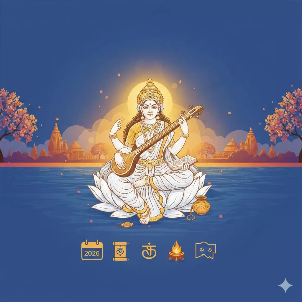 How to Pray Goddess Saraswati Devi in 2026: Mantras, Poojas, Important Dates, Temples & Rituals — Pooja, Slokas and Mantras