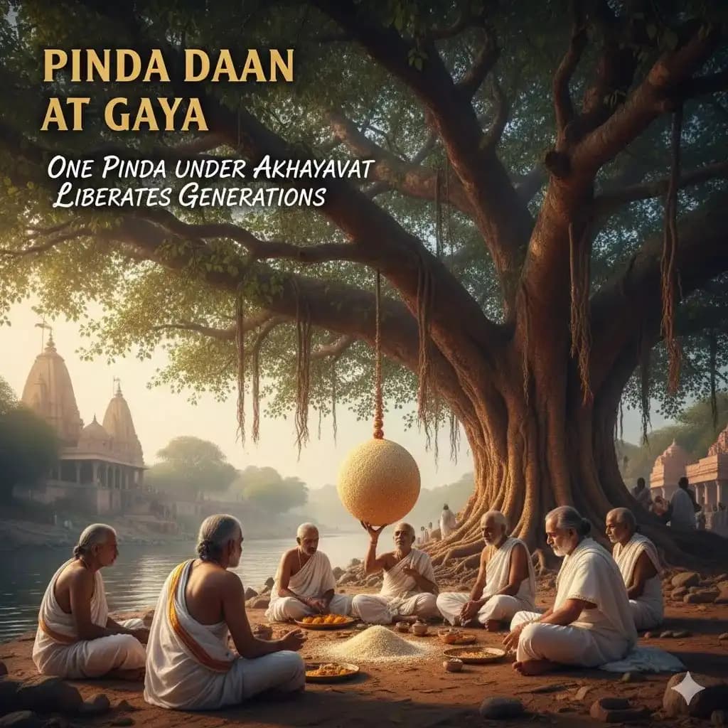 Pinda Daan at Gaya: One Pinda Under Akshayavat Liberates Generations