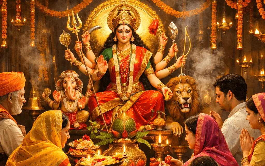 Chaitra Navratri 2026 Dates, Day-Wise Puja Vidhi, Mantras, Colors, Fasting Rules & Complete Devotional Guide to Celebrate Maa Durga at Home | Hindutone