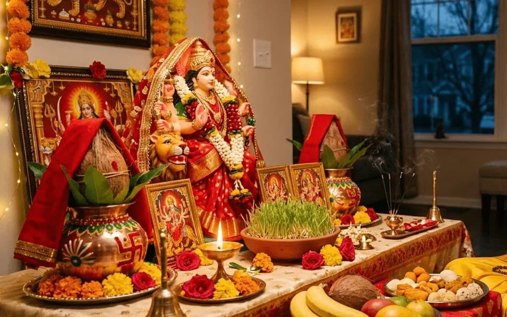 Chaitra Navratri 2026 USA Guide: Dates, Day-Wise Puja Vidhi, Mantras, Colors, Fasting & Complete Devotional Celebration for Indian Diaspora in America | Hindutone — USA