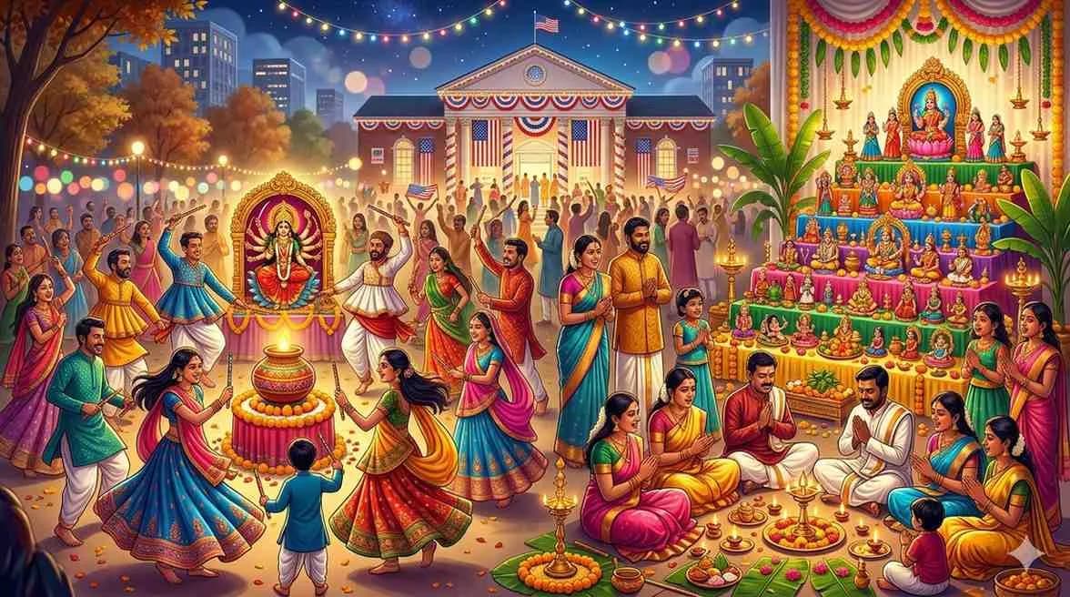 Navratri in the USA: How Gujaratis & South Indians Celebrate Abroad