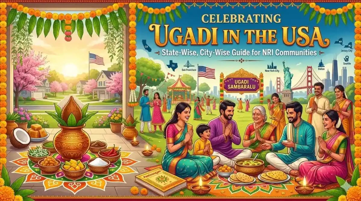Ugadi Celebrations in the USA: State-Wise, City-Wise Guide for NRI Communities