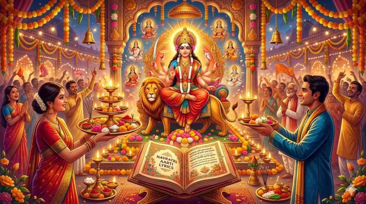 Navratri Aarti Lyrics in Hindi & English – 2026 Special Collection for NRIs — Navratri
