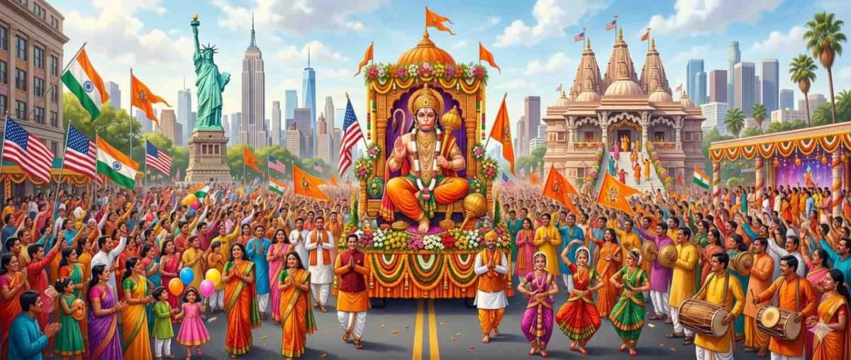 Hanuman Jayanti 2026 in USA: Indian Diaspora Celebrates Bajrangbali with Grand Devotion Across Cities, States & Temples