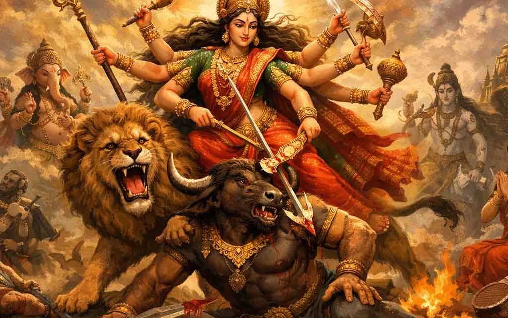 Mahishasura Mardini Stotra: Lyrics, English Meaning & Profound Spiritual Benefits — Pooja, Slokas and Mantras