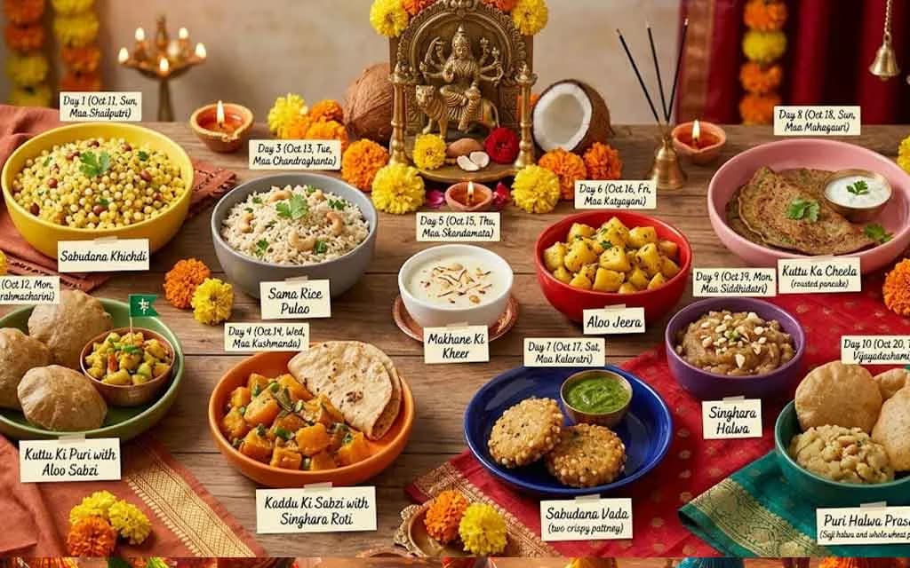 Sharad Navratri 2026 — Day-Wise Vrat Recipes — Recipes