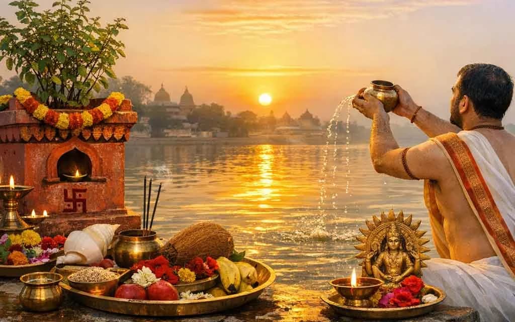 Vaishakha Snan Puja Vidhi: Complete Step-by-Step Ritual with Tulsi & Surya Arghya