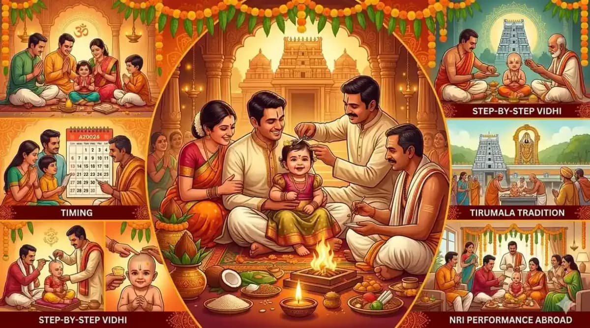 Choodakarana (Mundan) — Baby’s First Tonsure Ceremony (NRI Guide)