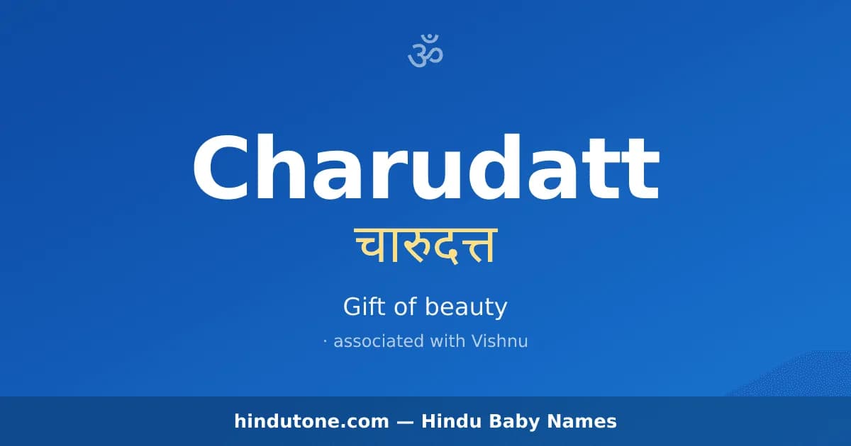 Charudatt — Hindu Boy Names with C