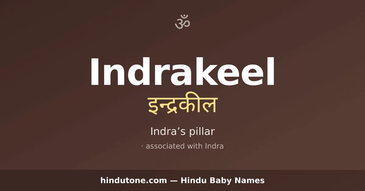 Indrakeel — Hindu Boy Names with I