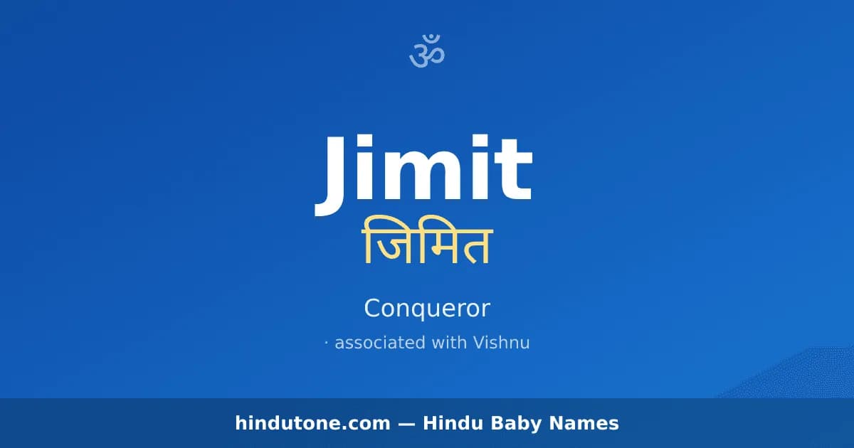 Jimit — Hindu Boy Names with J